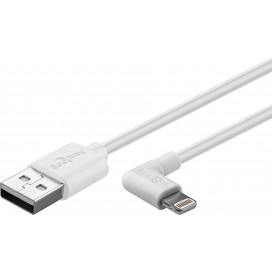 Cavo da Lightning a USB2.0 8p Bianco 1m angolato