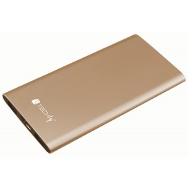Carica Batterie Power Bank Slim per Smartphone Tablet 5000mAh USB Oro