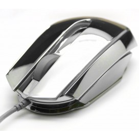 Mouse Gaming USB 2400dpi Mood Silver EMS617