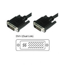 Cavo Monitor DVI Analogico digitale  M/M Dual Link 1,8 mt (DVI-I)