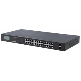 Gigabit Ethernet Switch 24 porte POE+ con 2 porte SFP